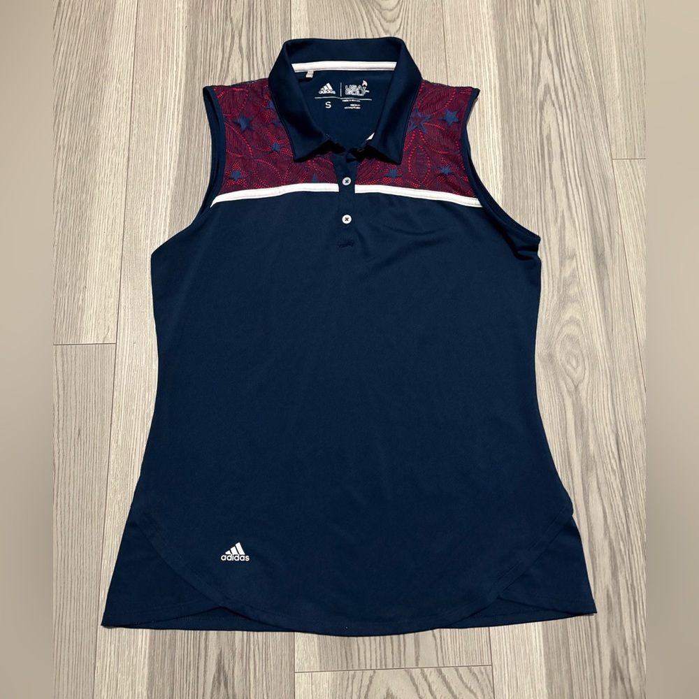 Adidas Navy Golf Polo Size Small